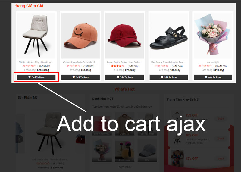 add to cart ajax and lightbox quickview 1