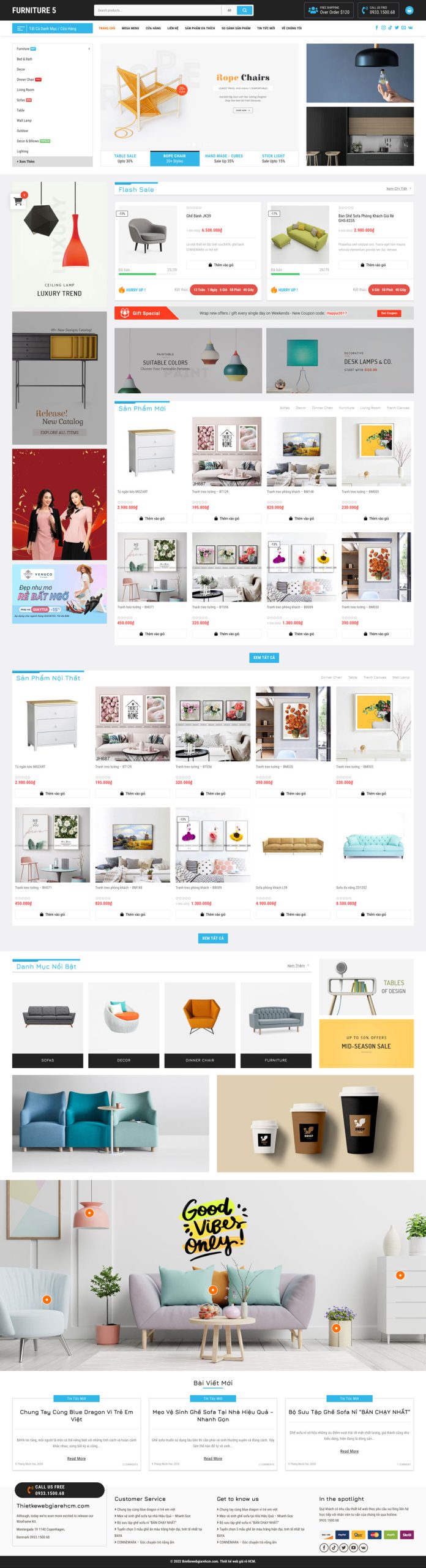 Full layout furniture 5 homepage