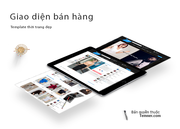 Giao diện web shop thời trang 1